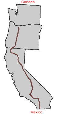 Pacific Crest Trail Map